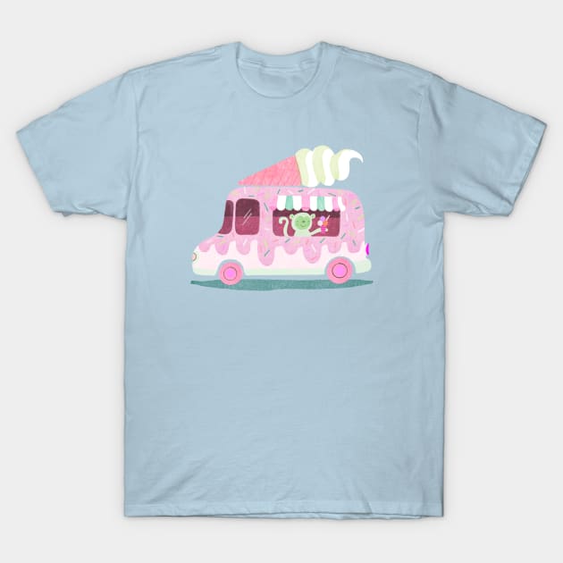 Ice Cream Truck T-Shirt by Rebelform